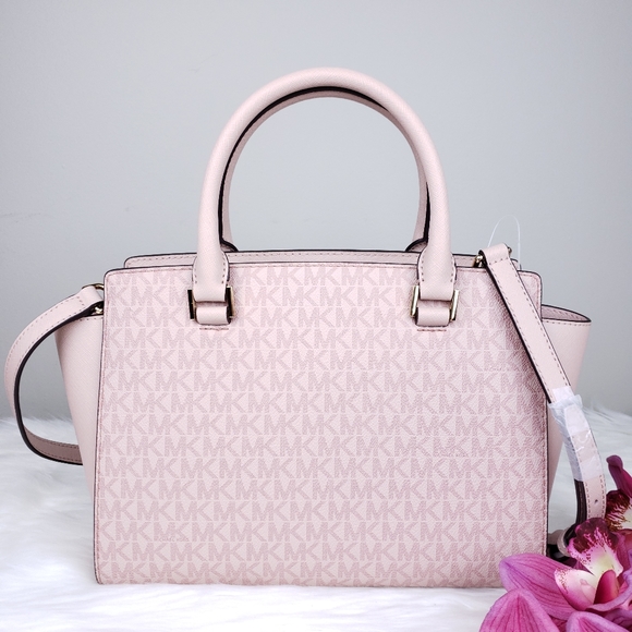 🌺NWT Michael Kors MD Selma Satchel bag Ballet MK - Picture 3 of 8